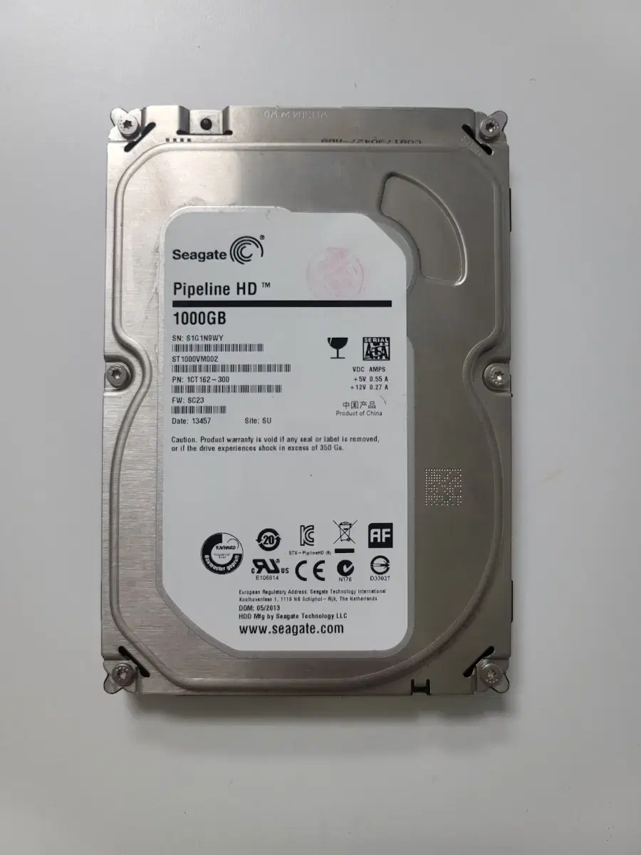 HDD 씨게이트 1TB 1테라