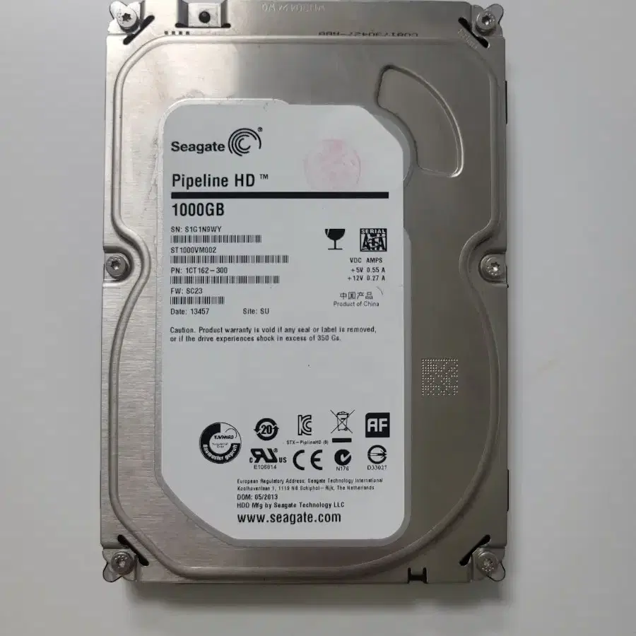 HDD 씨게이트 1TB 1테라