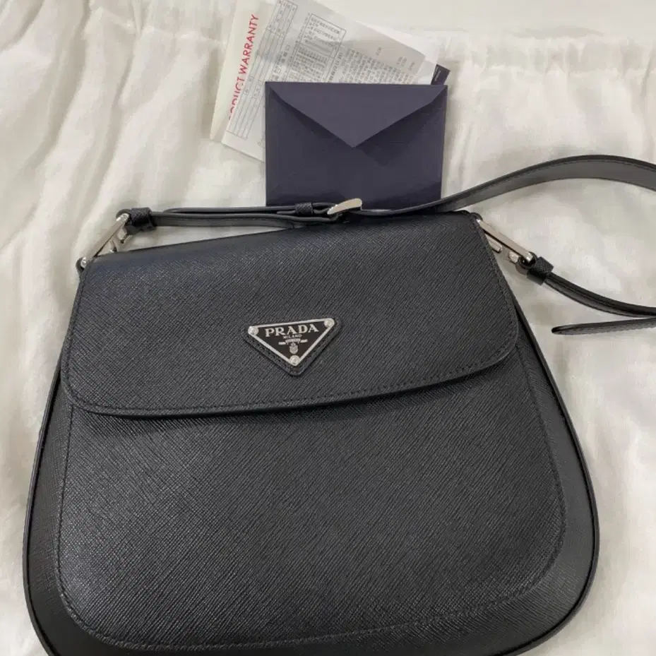 [PRADA]프라다 클레오 사피아노 가죽 플랩백