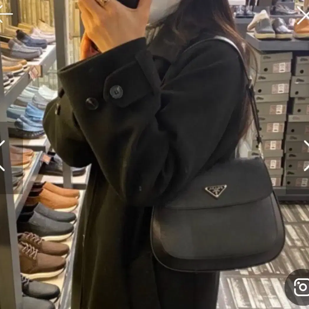 [PRADA]프라다 클레오 사피아노 가죽 플랩백