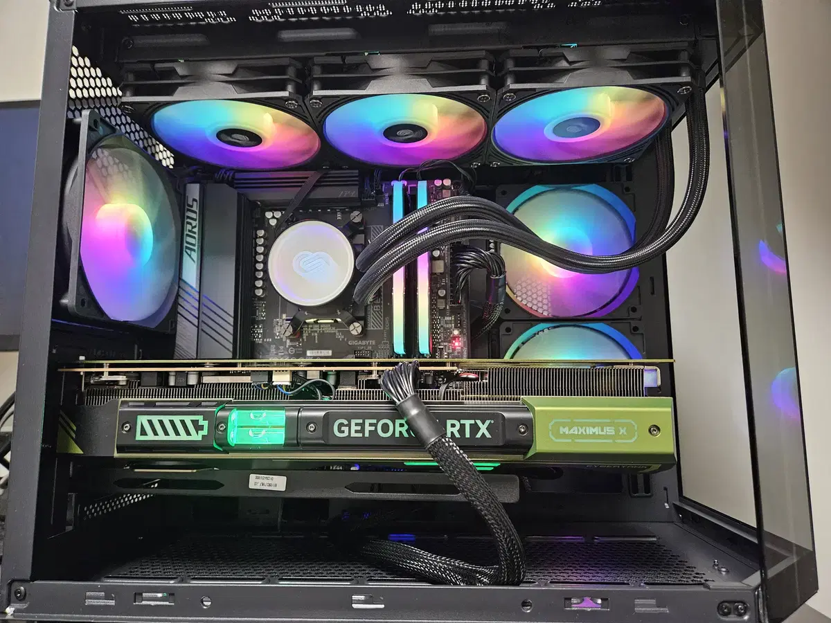 7800x3d, b650m wifi, rtx4080 super 완본체