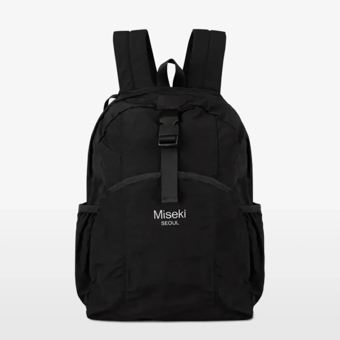 미세키서울 가방 Logo backpack BLACK