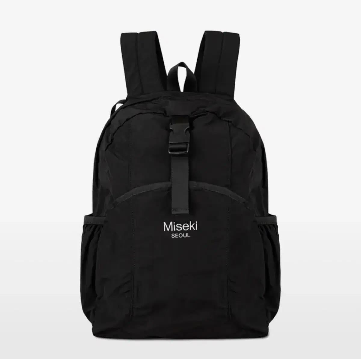 미세키서울 가방 Logo backpack BLACK