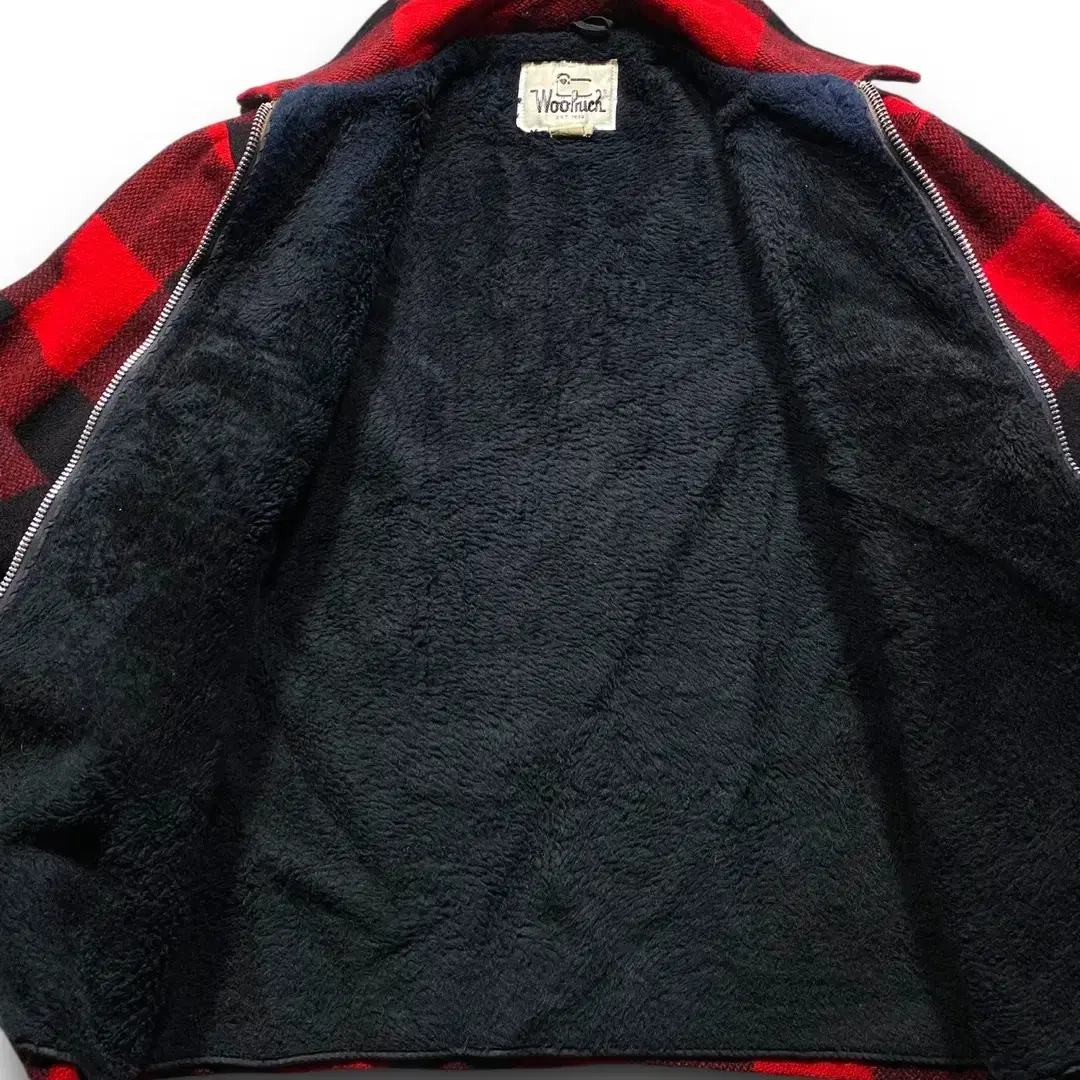 [L] 80s Woolrich 울리치 버팔로 체크 울 집업 자켓