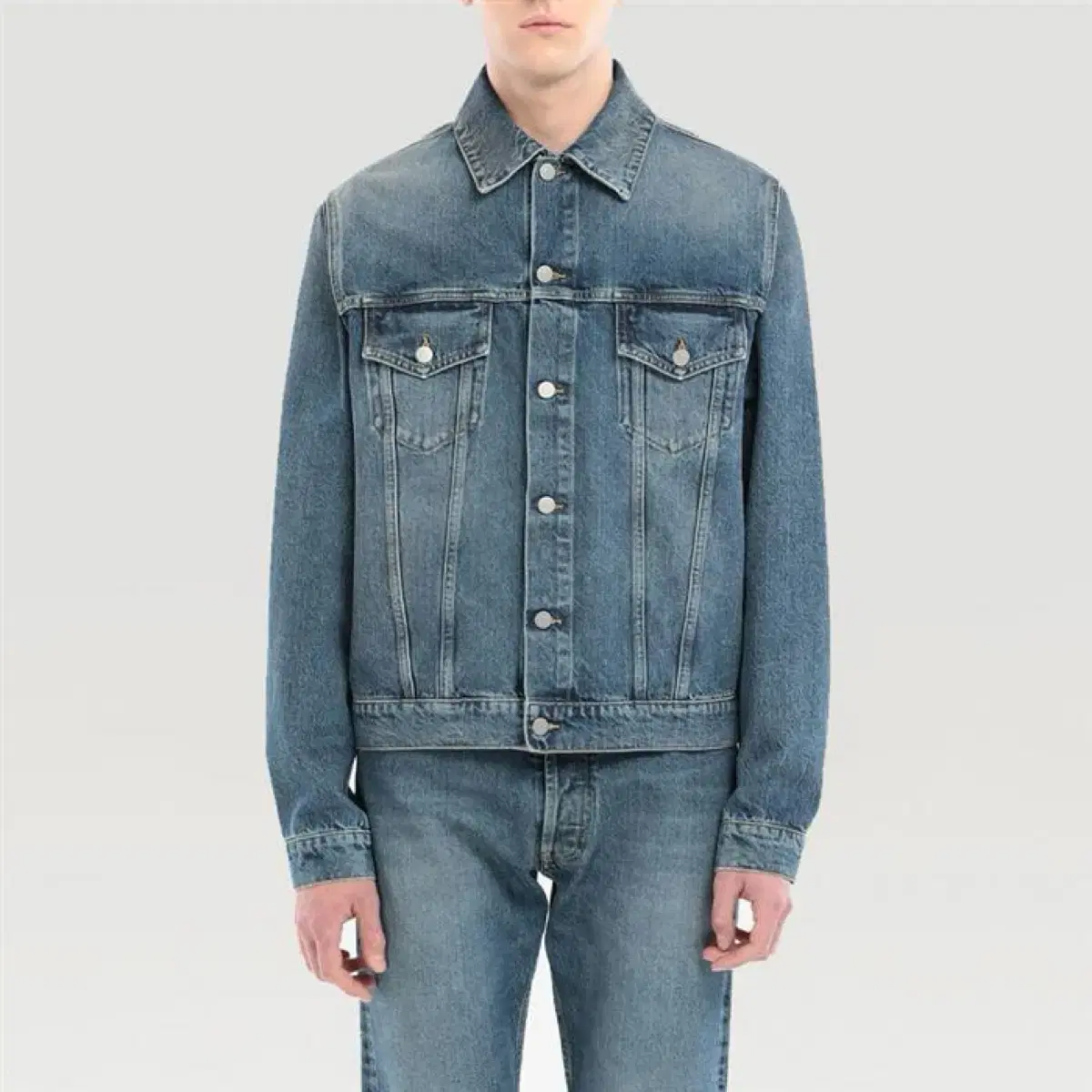 Margiela backstitched denim set-up size 50,32