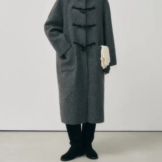 ugst duffle long coat (charcoal) 떡볶이 코트