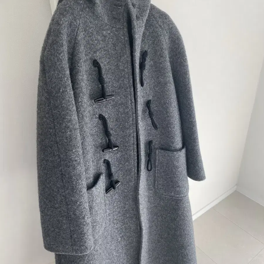 ugst duffle long coat (charcoal) 떡볶이 코트