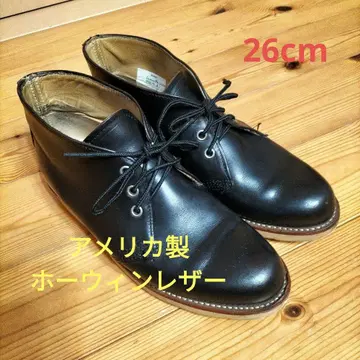 GENERAL SUPPLY 쉽스블랙 레더 차카부츠 사이즈 26 cm