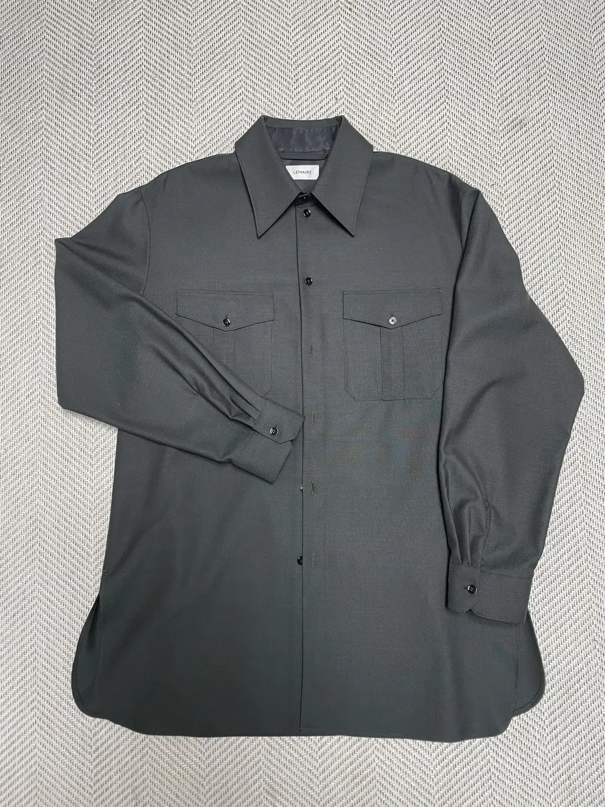 [50] Lemaire Office Shirt Pit Green