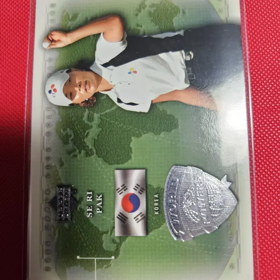 골프 박세리 2004 Upper Deck 태극기 월드 파워 카드