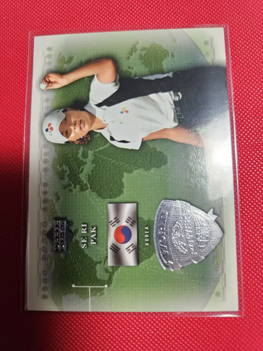 골프 박세리 2004 Upper Deck 태극기 월드 파워 카드