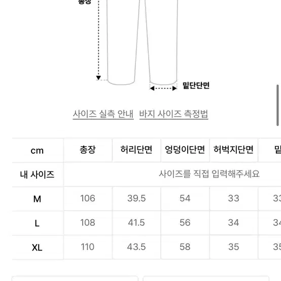 로파이 청바지 xl (무신사)