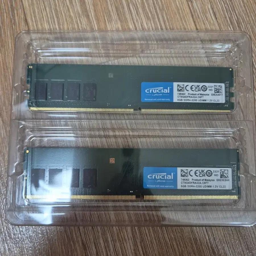 미사용 마이크론 램 16GB (8x2) DDR4 3200