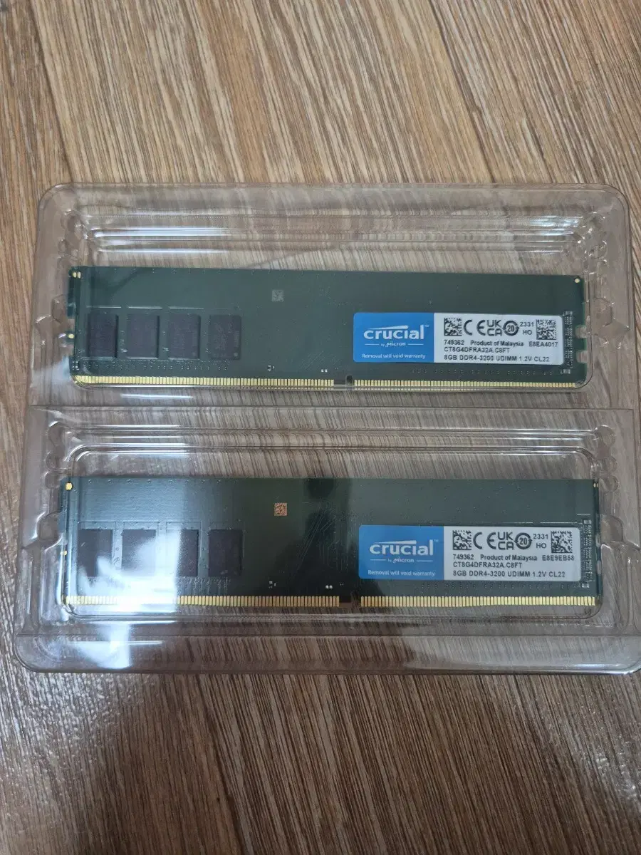 미사용 마이크론 램 16GB (8x2) DDR4 3200