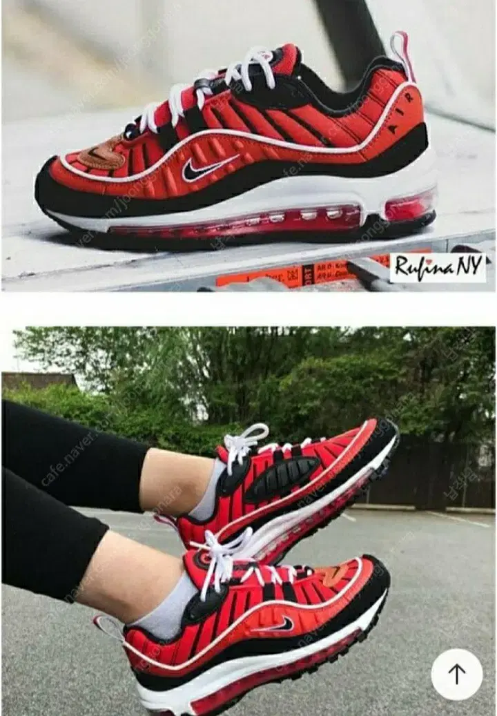 NIKE AIR 맥스98 하바네로레드 한정판 정품(새상품)사이즈 280