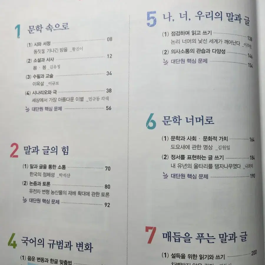 고1 국어 평가문제집 지학사