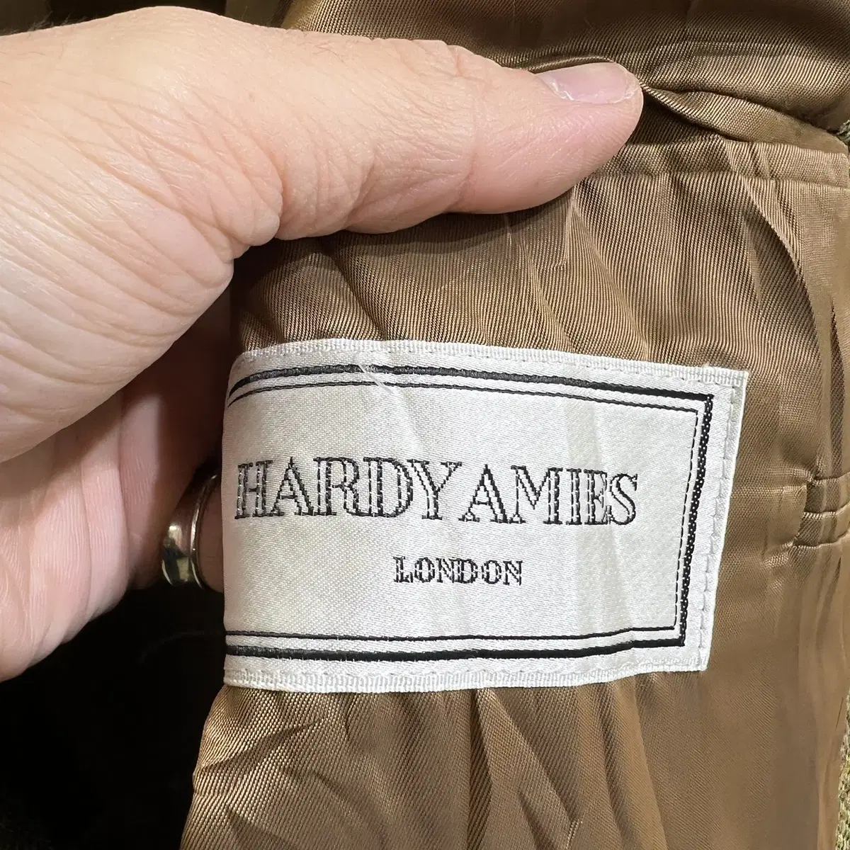 빈티지 hardy amies 체크 울 자켓 (Made in Japan)