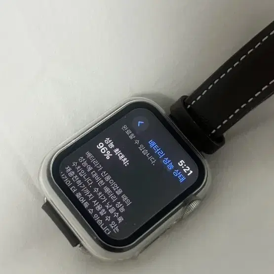 배터리성능96 애플워치 SE 40mm 실버 GPS