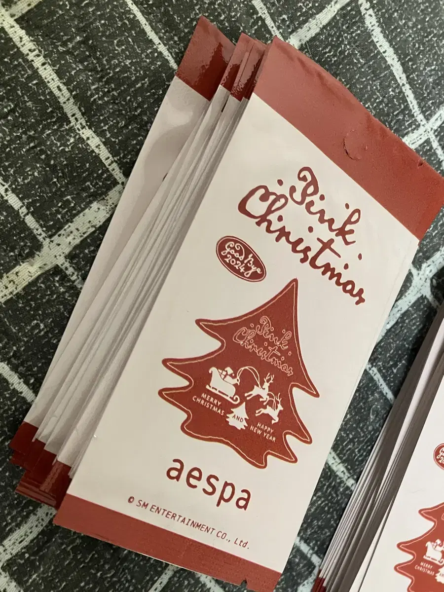 Aespa Pink Christmas Trading Card Unsealed