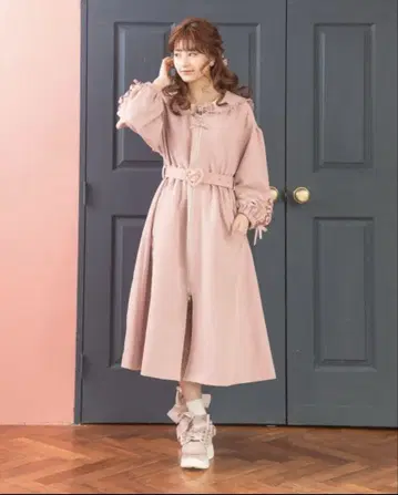세일러 카라 리본 코트 LIZLISA