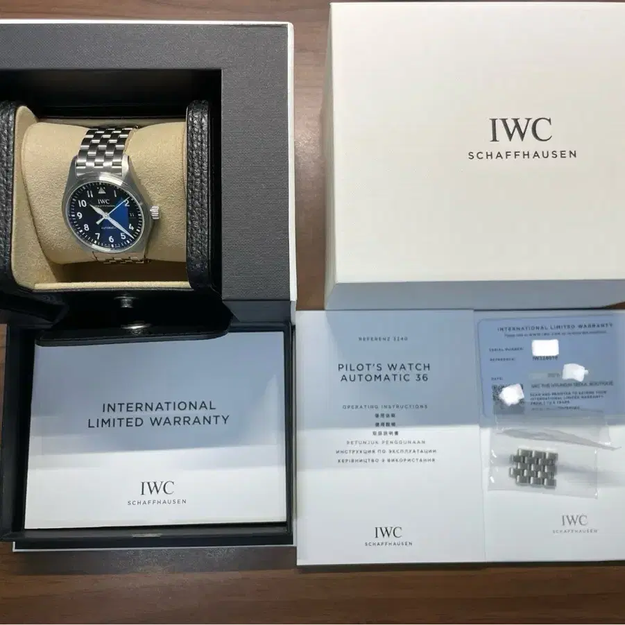 iwc 파일럿 36 검판 팝니다