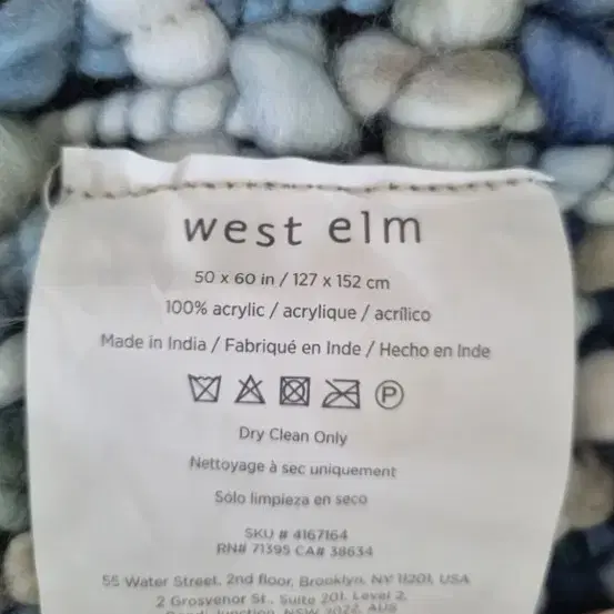 west elm 50만원대 가로 127 세로152 )블랑킷 새제품 새제품