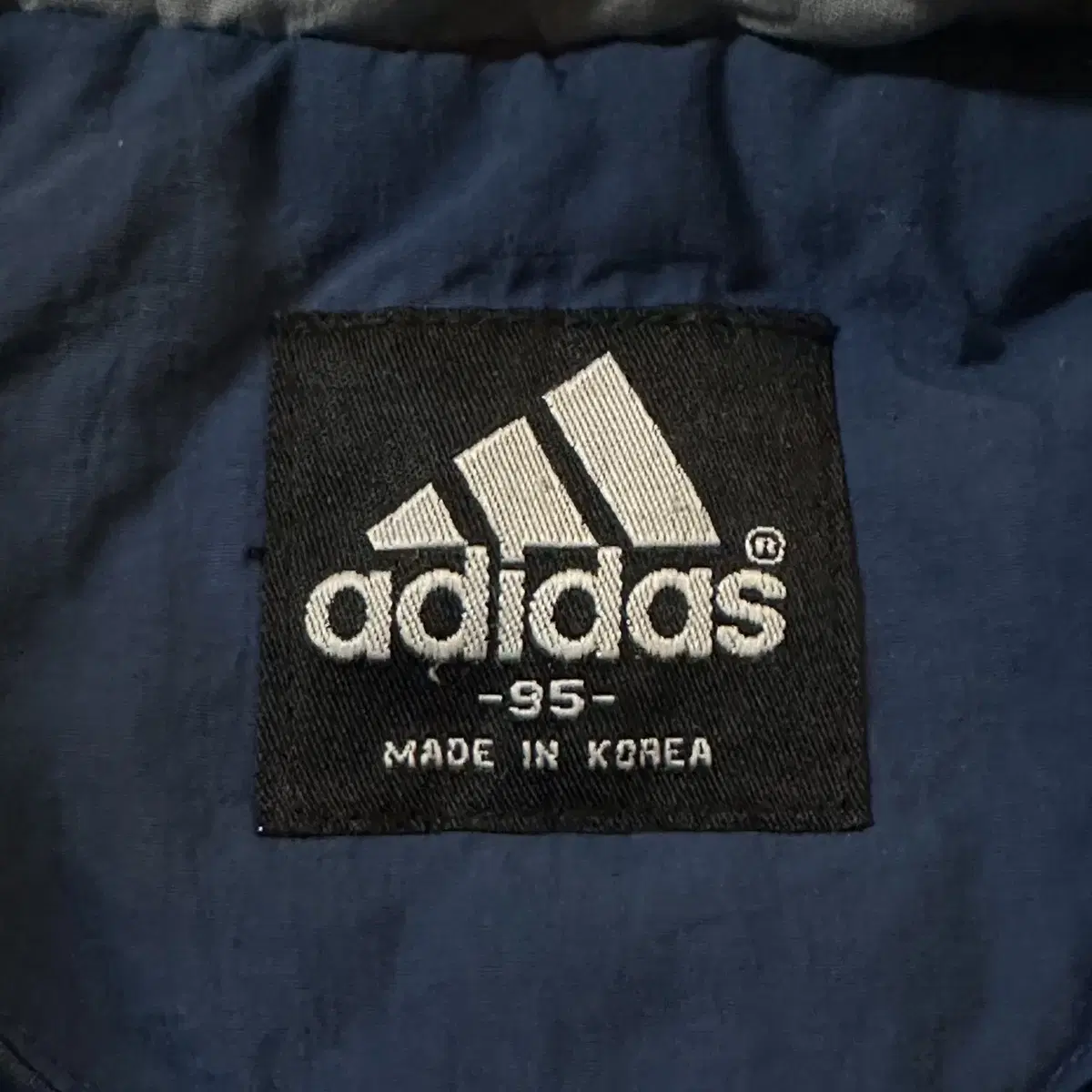 [M] 아디다스 ADIDAS 올드스쿨 판타곤 후드 누빔 점퍼 자켓 블루