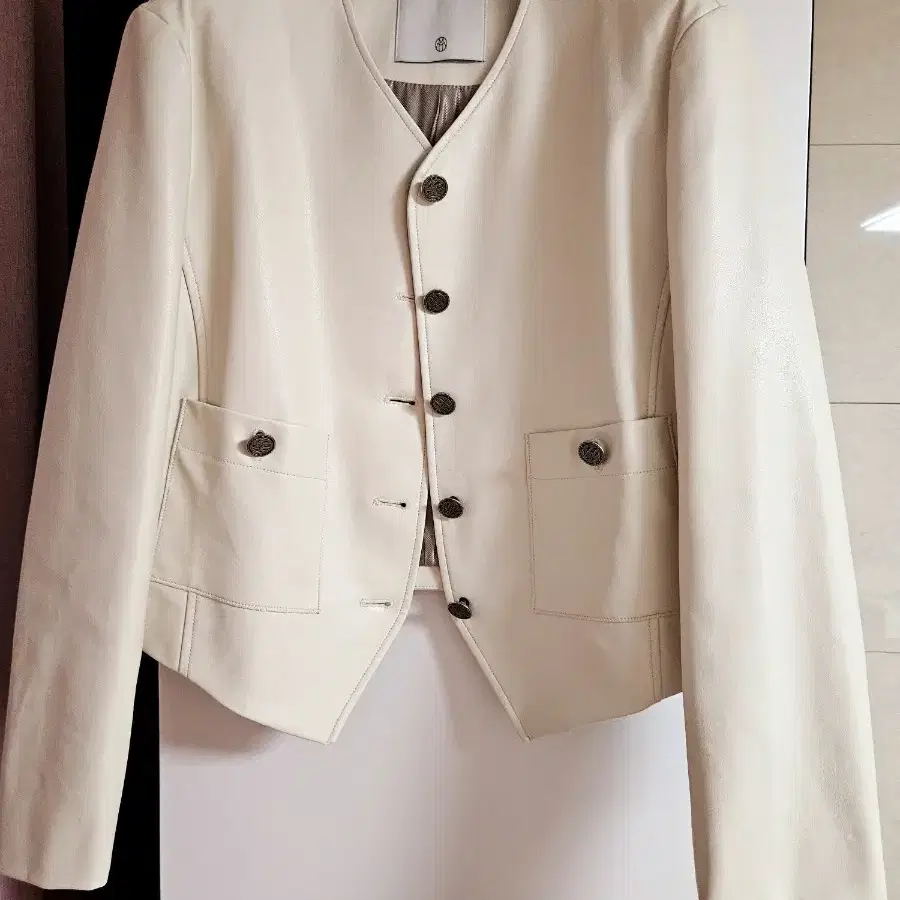 MAISONMARAIS 메종마레 Garcons Faux 레더자켓