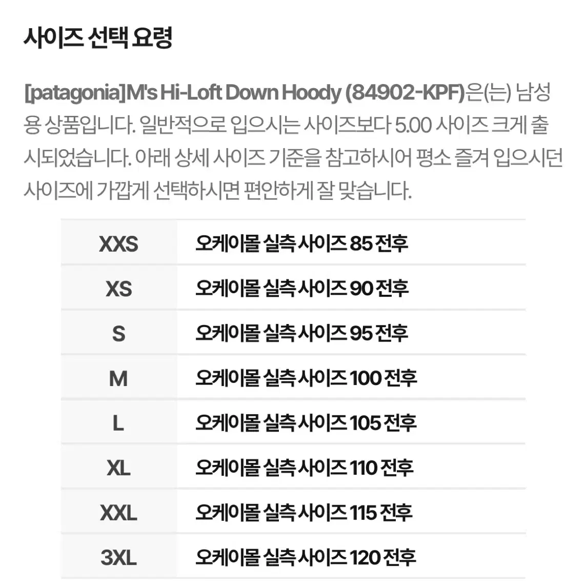 파타고니아 패딩(Loft Down Hoody) S 판매합니다.