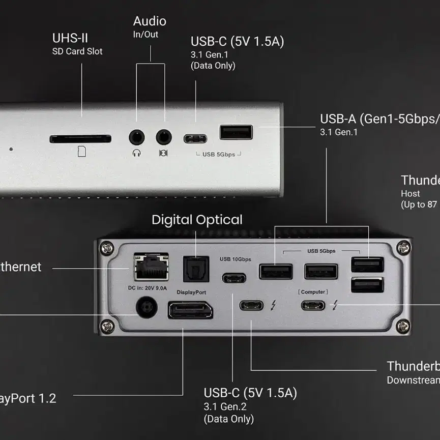 칼디짓 Caldigit TS3 Plus 썬더볼트3 독 도킹 스테이션 맥북