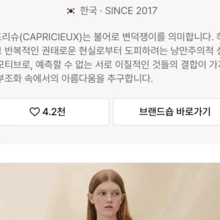 카프리슈 헤어의 페이크퍼자켓 스웨이드 무스탕 새제품급