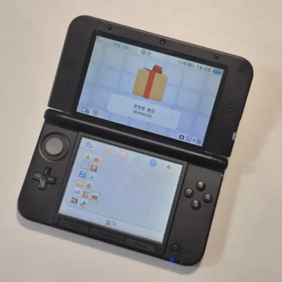 닌텐도 3ds xl 레드 포켓몽뱅크 (정품파우치, 충전기, 액정보호필름