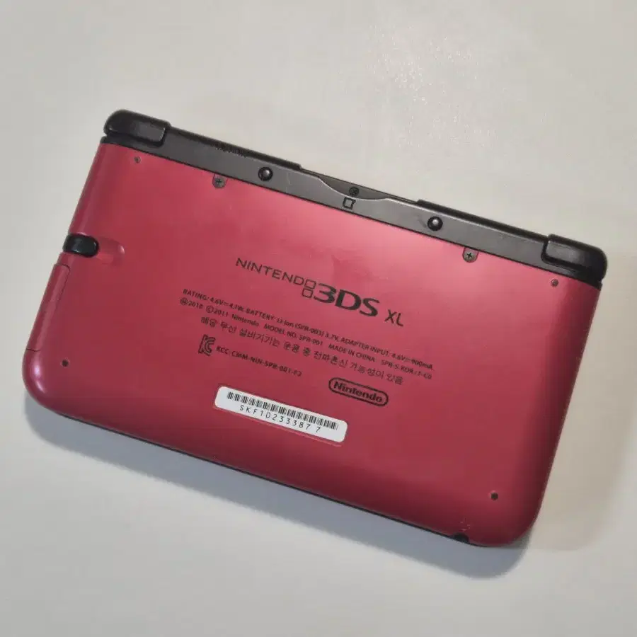 닌텐도 3ds xl 레드 포켓몽뱅크 (정품파우치, 충전기, 액정보호필름