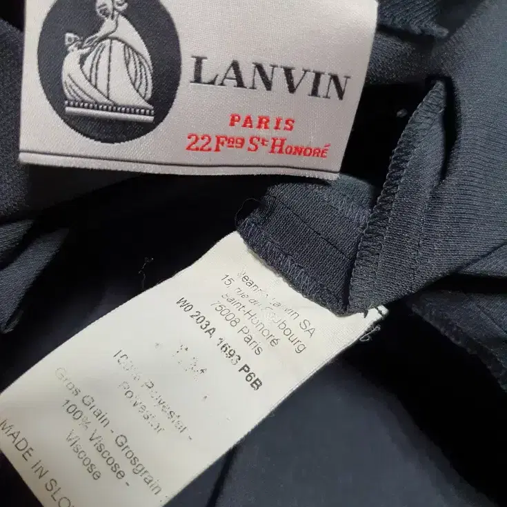 랑방 파리 LANVIN 블랙 원피스 34 사이즈