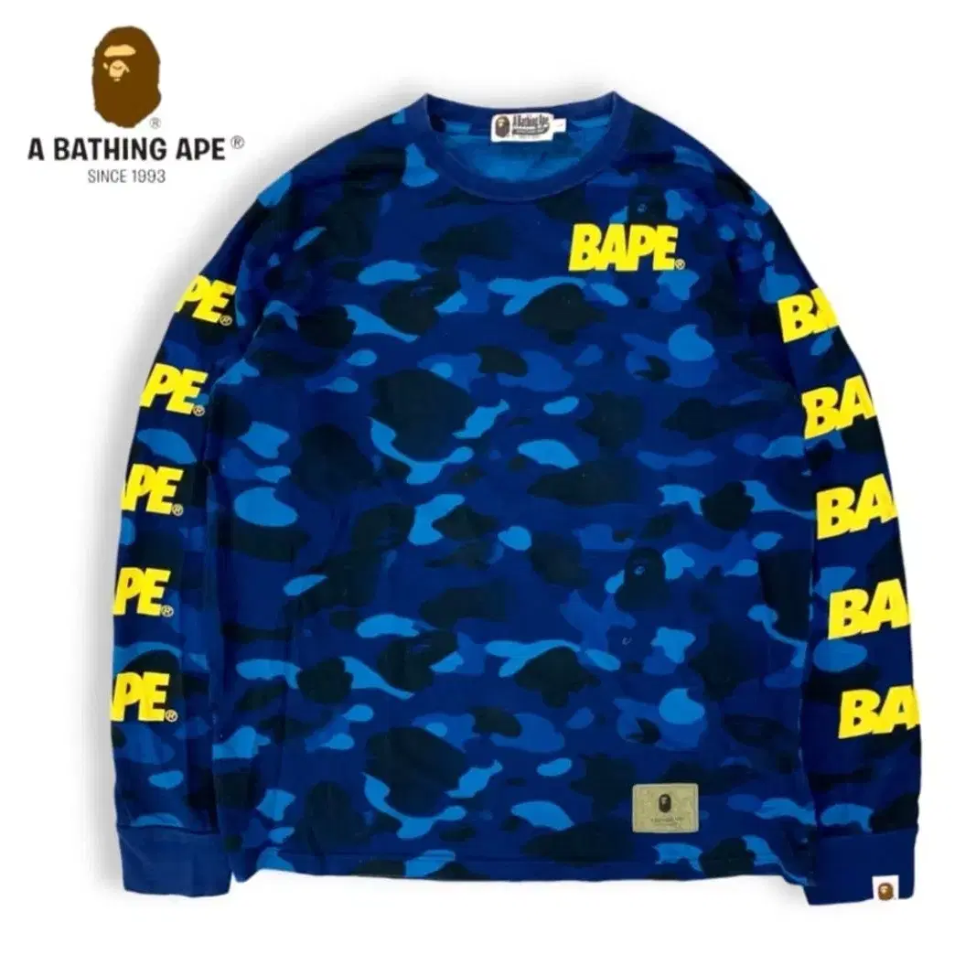 Bape 베이프 청계 롱슬리브 티셔츠 긴팔 빈티지 에이프 스투시 슈프림