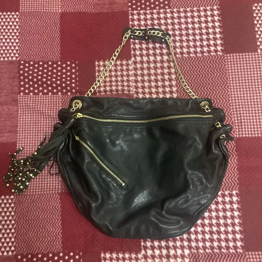 Botkier 블랙 체인 가죽 가방