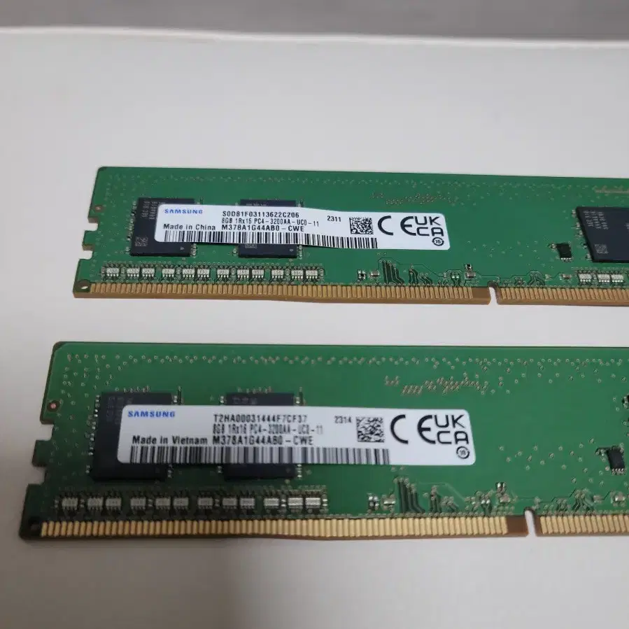 ddr4 8ga 3200 2개 팝니다~