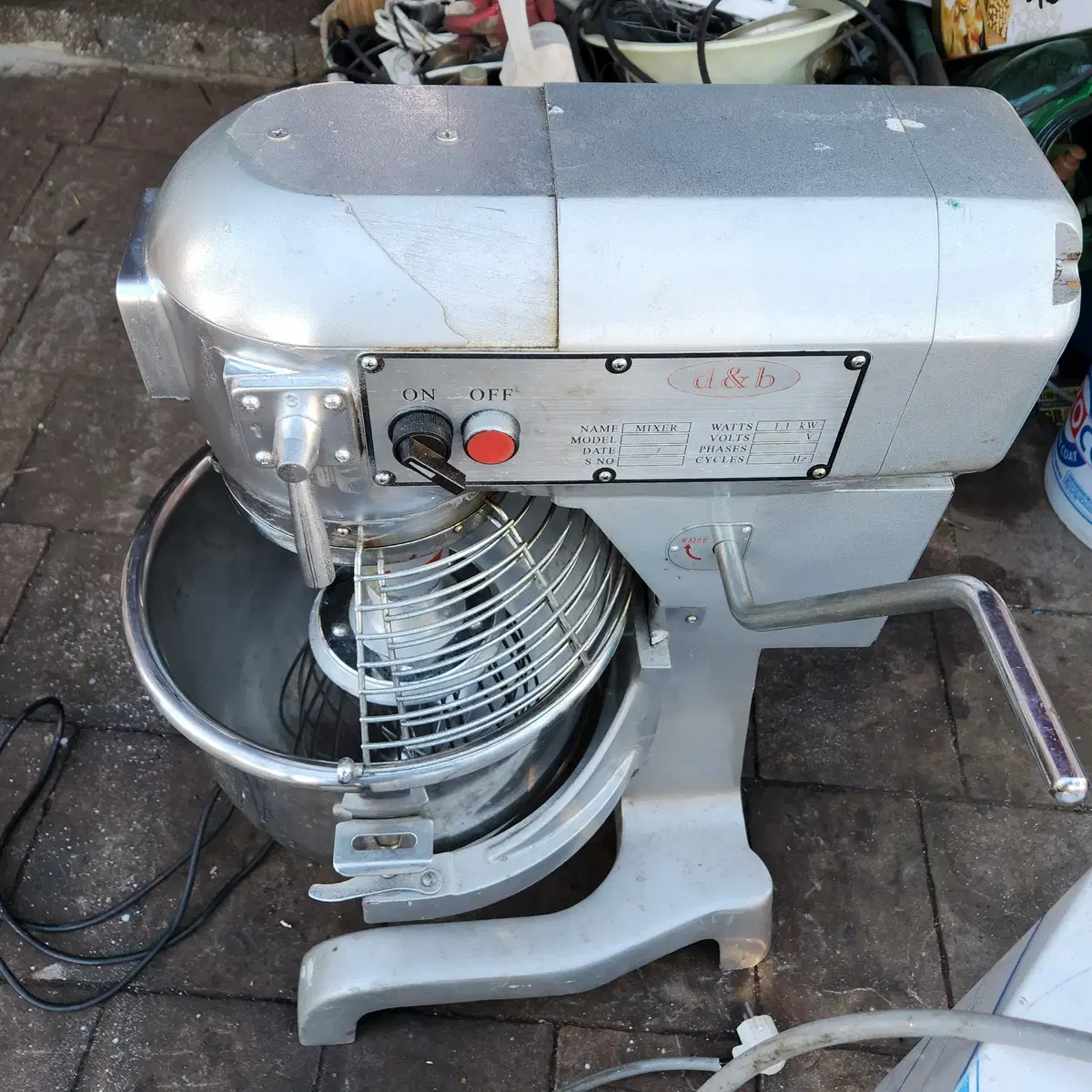 중고 반죽기, 제빵-MIXER VFM-20B  220V, 1.1KW