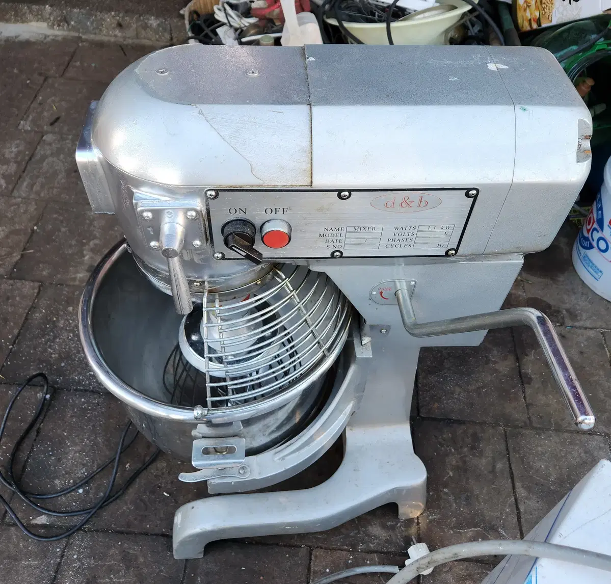 중고 반죽기, 제빵-MIXER VFM-20B  220V, 1.1KW