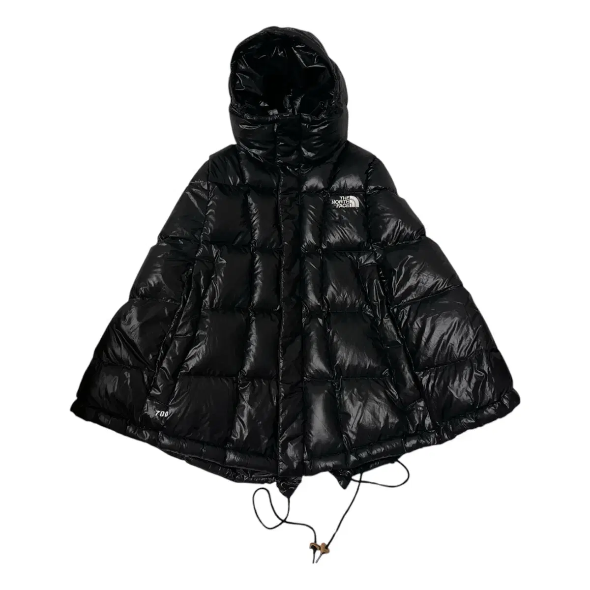 The North Face Vintage Rare Nupsy 700 Cape Cloak Poncho Black