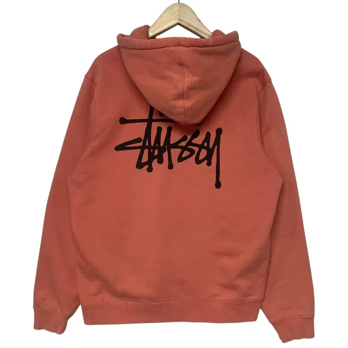 스투시 Stussy 베이직 로고 후드티 브릭