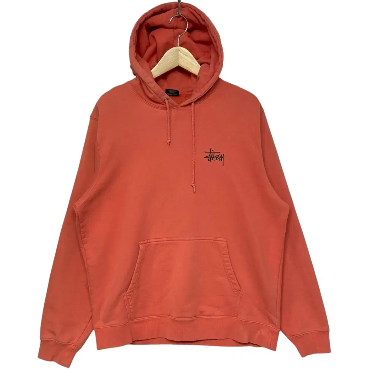 스투시 Stussy 베이직 로고 후드티 브릭