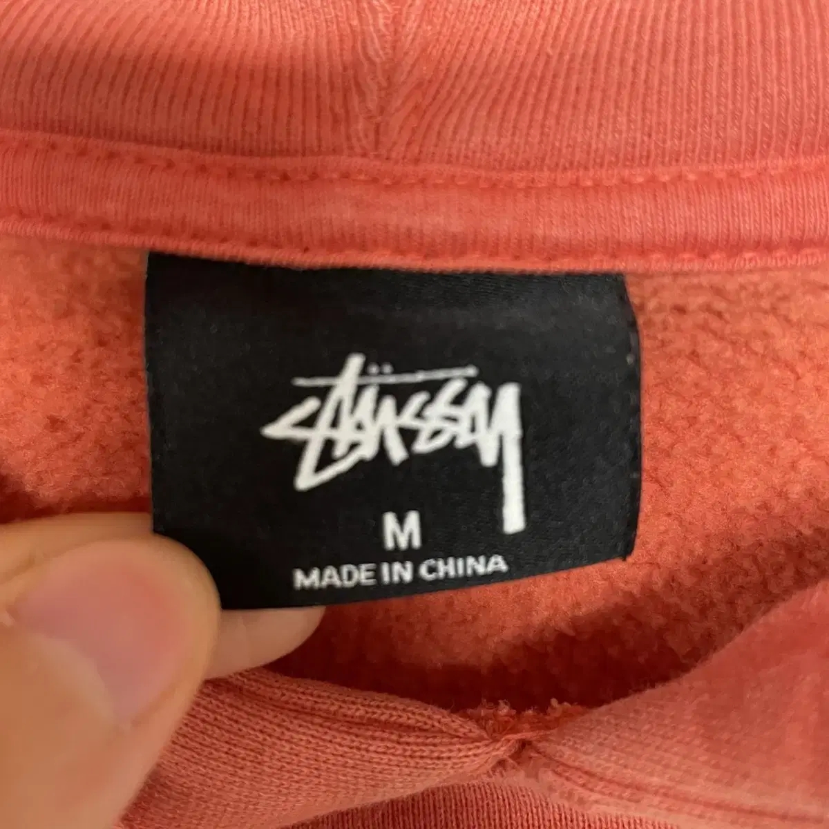 스투시 Stussy 베이직 로고 후드티 브릭