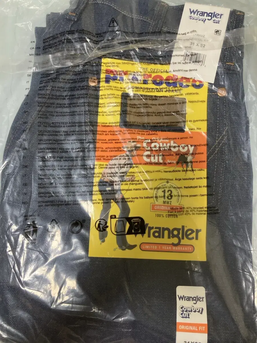 wrangler 13mwz 랭글러 청바지 데님