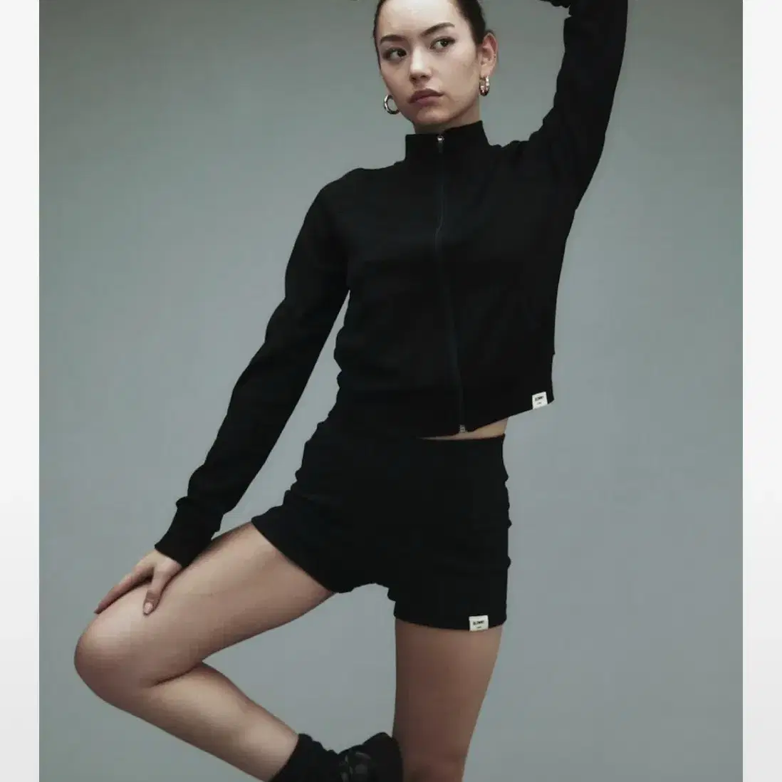 원가5.8)글로니 G CLASSIC RIB SHORTS (BLACK)