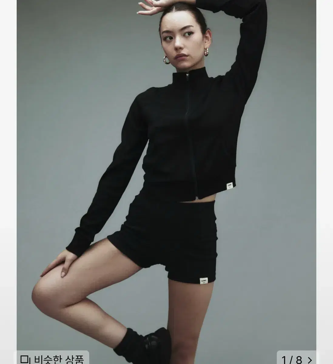 원가5.8)글로니 G CLASSIC RIB SHORTS (BLACK)