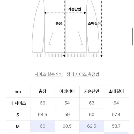 쿠어 자켓 M사이즈(실사 L이상)