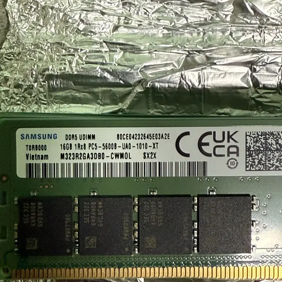 삼성전자 DDR5 16GB RAM 16기가 램 6개