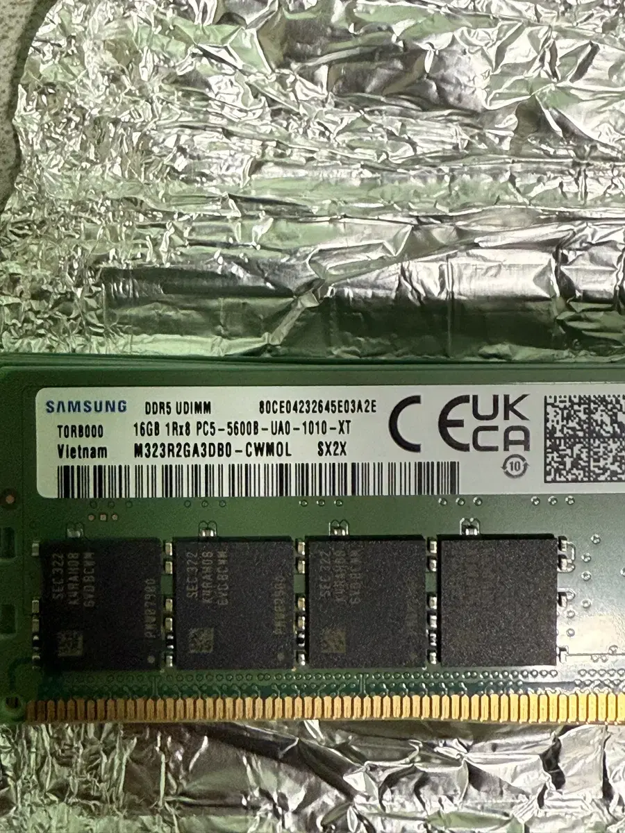 삼성전자 DDR5 16GB RAM 16기가 램 6개