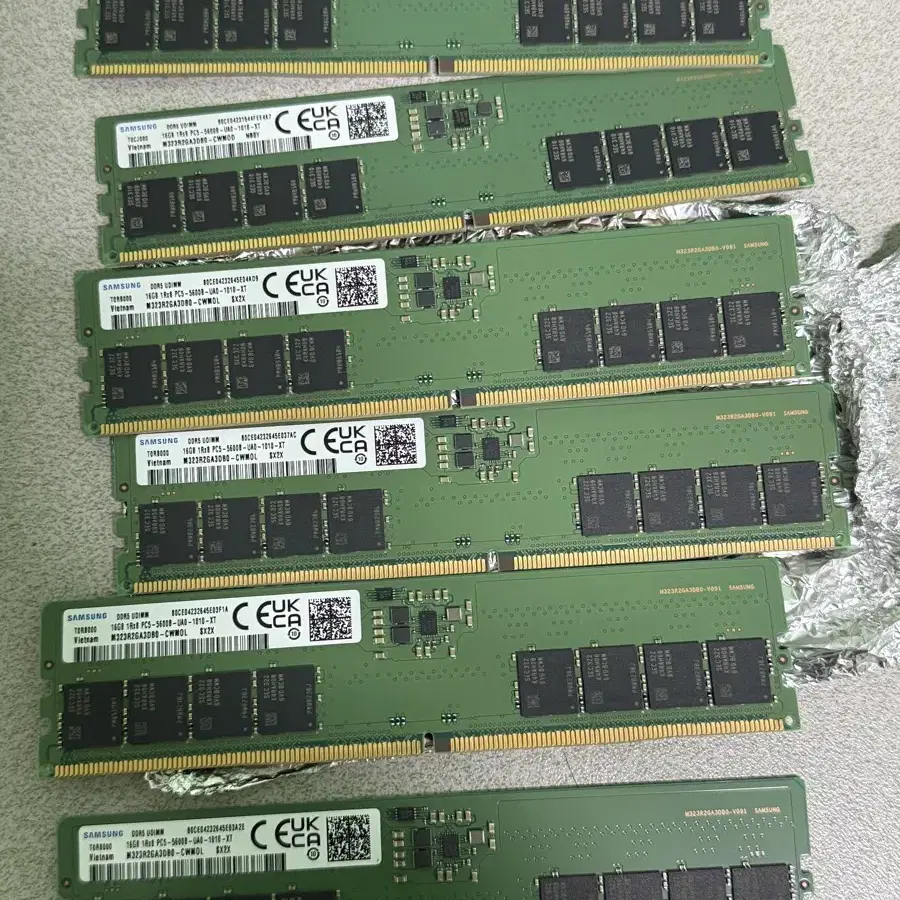 삼성전자 DDR5 16GB RAM 16기가 램 6개